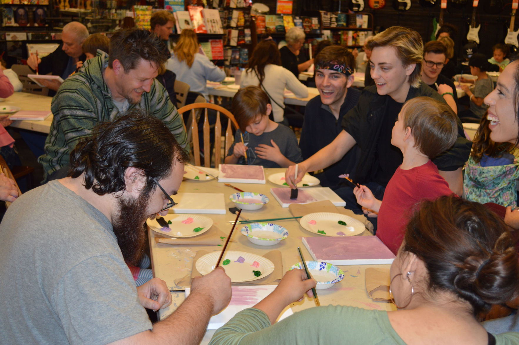 Paint nite at Bookmans offers fun and art for all